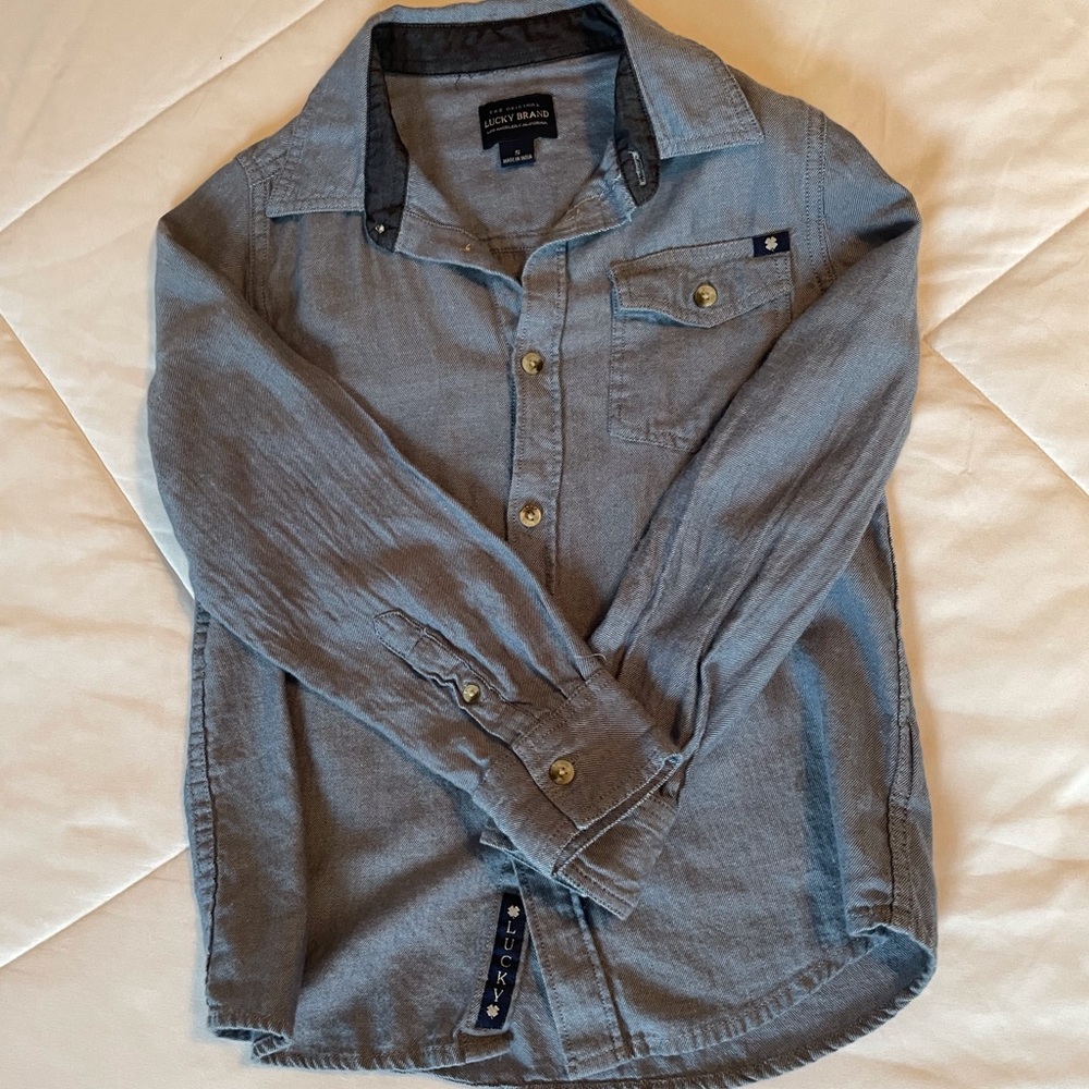 Lucky Button Down Boys Top